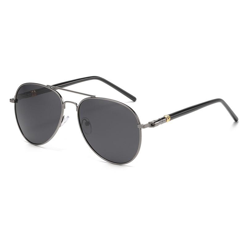 Unisex Sunglasses UV400 Protection Black Reflective Lenses Pilot Style Driving Glasses for Men Women