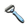 Massage Feature Pet Grooming Tool Deshedding Brush for Dog Cats Double Side Design Hair Remover Comfort Experience Knot Remover
