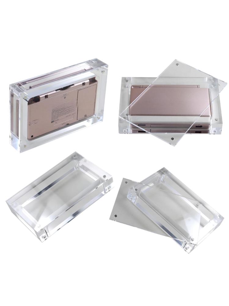 Gaming Device High Transparency Acrylic Magnetic Lid Closure Showcase Cover Storage Box Display  For Game Console