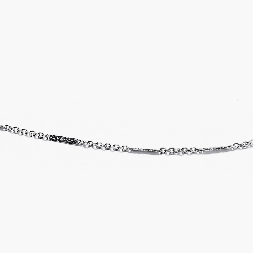 Jbans Classic Flat Bar Slim Chain Necklace (C2503-An919_Sv)