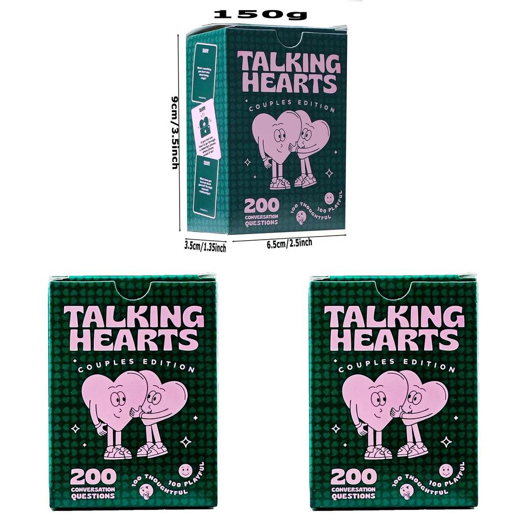 Talking Hearts Couples Edition Paper Card Game For Romantic Date Nights