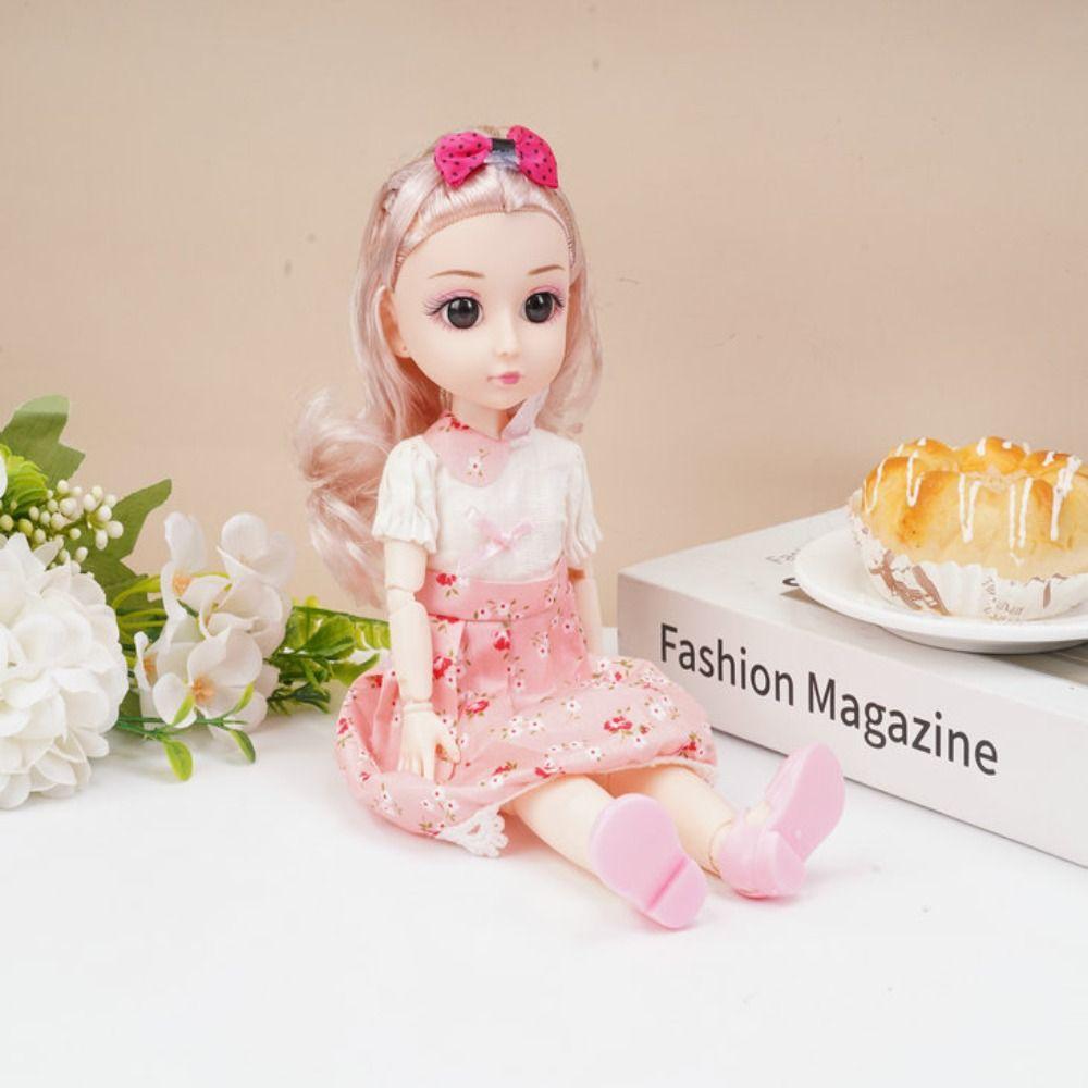 with Wig Make Up 30cm Bjd Doll with Clothes Princess Makeup Ball Joint Doll  Girl Gift