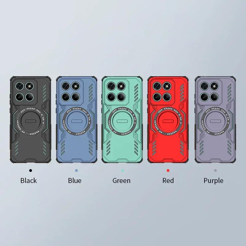 Armor Shockproof Lens Magnetic Wireless Charging Protective Case for Motorola Moto Edge 50 60 Pro Fusion Neo Phone Case