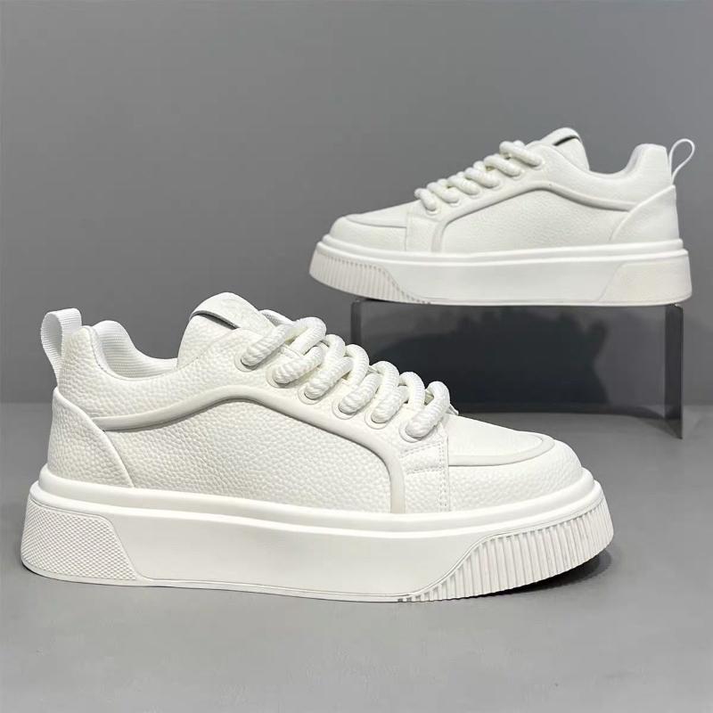 Herren Casual Skate Schuhe Flache Sohle, Dicke Sohle Bequem für Alle Jahreszeiten Modisch und Entspannt Weiche Sohle Minimalistischer Stil