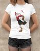 Retro Popeye's Girlfriend Olive Oyl Organic Women's T-shirt Fitted