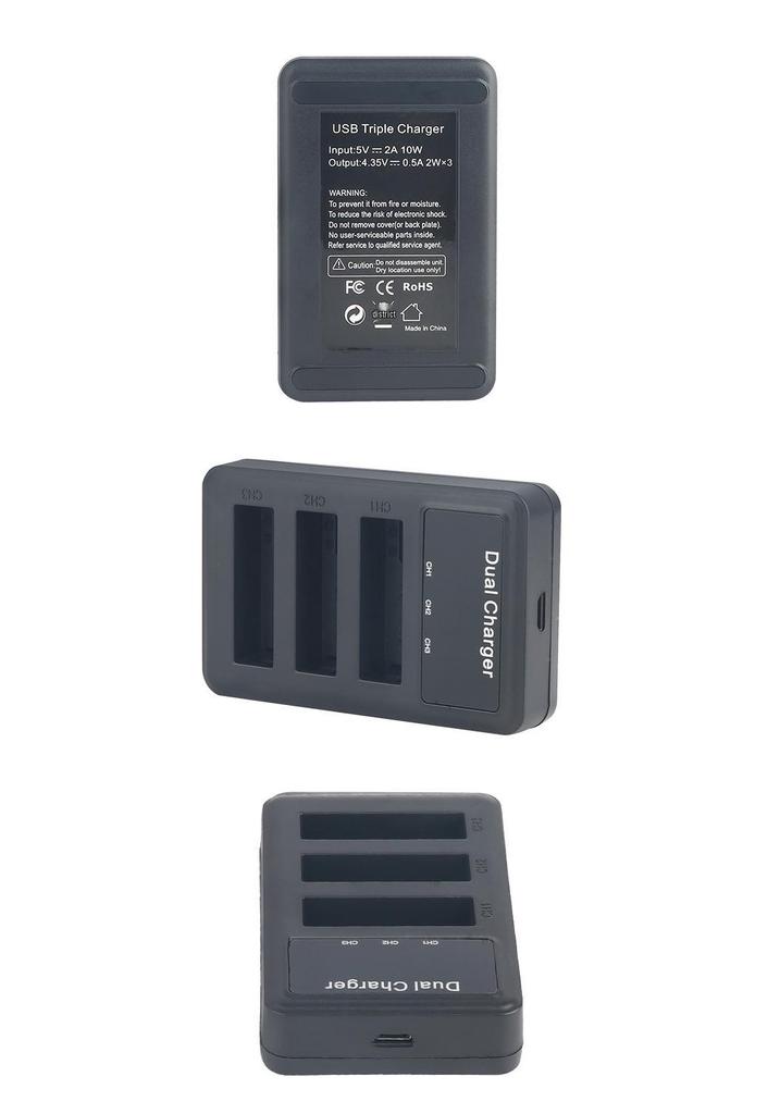SJCAM SJ8 Battery Charger USB Triple Port for SJ8 PRO/AIR Sports Cameras