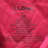 L.L.BEAN Snow Board Batting Jacket 1X Pink Skiing Women Used