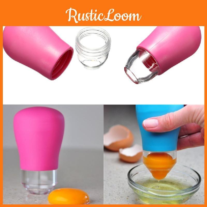 Kitchen Silicone Egg Separator Suction Function Home Cooking Supplies Baking