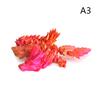 3D Printed Flying Dragon Articulated Dragon Western Style Joint Movable Dragon Model Home Desktop Craft Ornament
