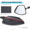Niu No. 9 Electric Vehicle Carbon Fiber Rearview Mirror: HD, Wide View, Waterproof, Anti-Glare