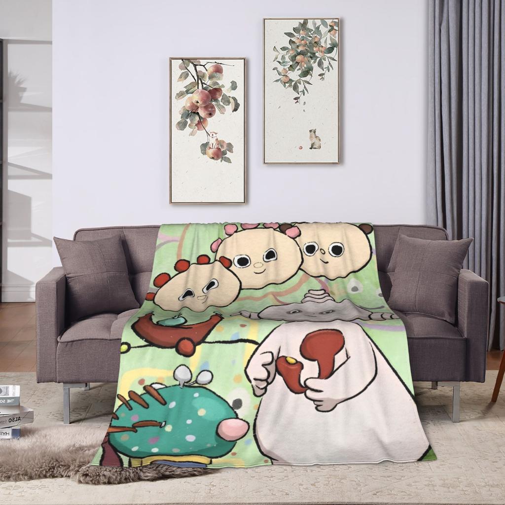 Makka Pakka In the Night Garden Blanket Airplane Travel Flannel Throw Blanket For Couch Chair Warm Soft Design Quality Bedspread