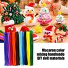 Creative Handicraft Accessories 100Pcs Pipe Cleaners for Handicrafts, Flexible Chenille Stems DIY Bendable Wire Decoration Art Projects, Multi-colored