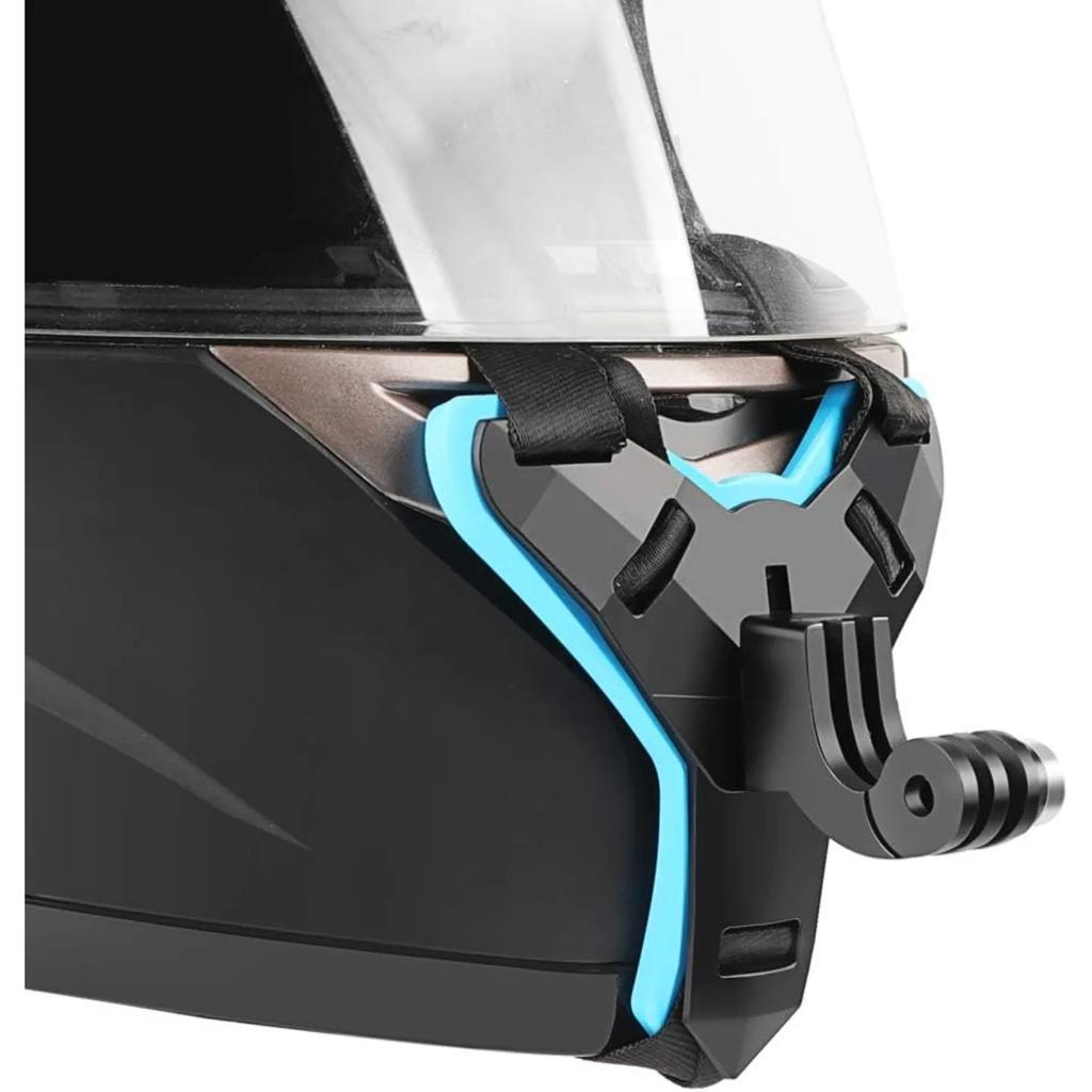 GoPro Hero 12 11 10 9 8 5 6 7 SJCAM SJ4000 AIR DJI EKEN AKASO Aksiyon Kamera Aksesuarları İçin Motosiklet Kaskı Çene Kayışı Montajı