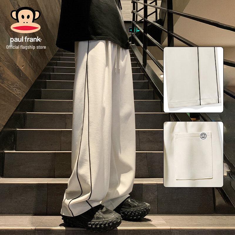 Мужские полосатые брюки-карго с заплатками свободного прямого кроя Paul Frank M абрикосовый