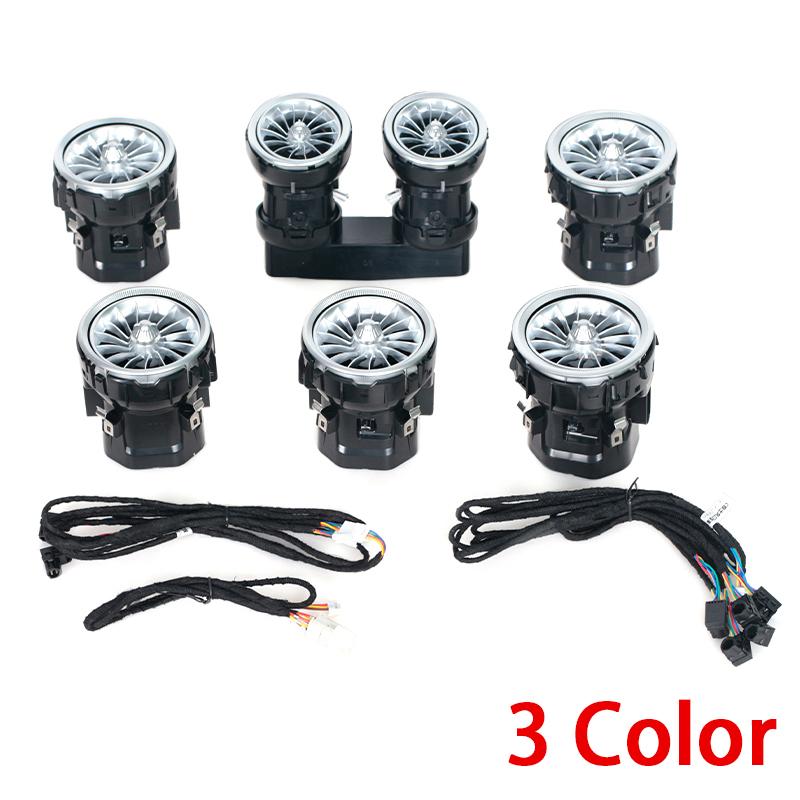 

For Mercedes Benz C Class W205 C205 S205 GLC C253 X253 2014-2025 Car Conditioner LED Air Outlet A/C Vent Outlet Accessories