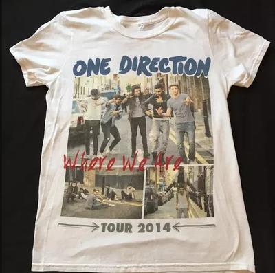 טי שיר של סיבוב ההופעות Where We Are של וואן דיירקשן 2014 מידה S-4XL