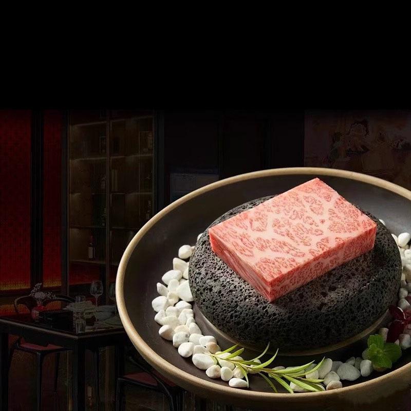 Assiette de Dîner Créative en Céramique Pierre Volcanique Chauffante Vaisselle Assiette à Sushi Restaurant Spécialité Vaisselle Cuisine Moléculaire