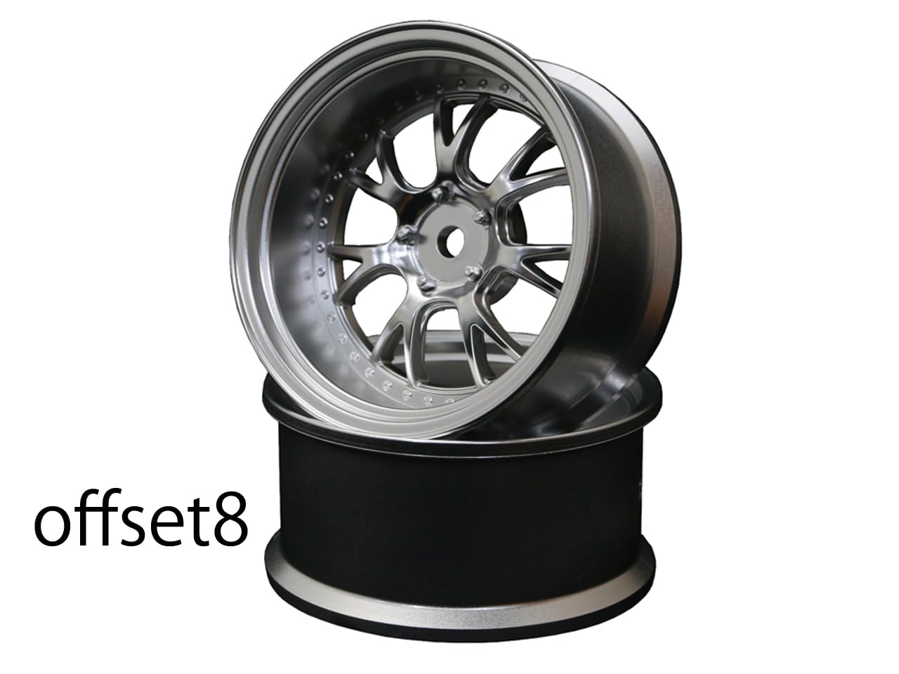 

SSR Professor MS3 Offset 8 Deep Matte Silver RC-ART Wheel, (Super Rim), (2pcs)