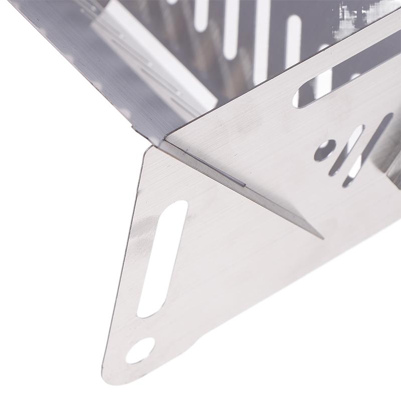 Churrasqueira dobrável multifuncional portátil, grelha para churrasco, aquecimento, fogões, camping, forno, aço inoxidável, fogão a lenha