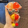 Cute Cute Pet CP Couple Keychain Chain Pendant Female Exquisite Resin Magnetic Doll Schoolbag Pendant