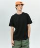 BASIC HOUSE 20-Count Cotton Regular Fit Short Sleeve T-Shirt Black Lats0115 (B Type)