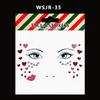 Custom Festival Party Glitter Face Stickers for Christmas & Halloween Makeup