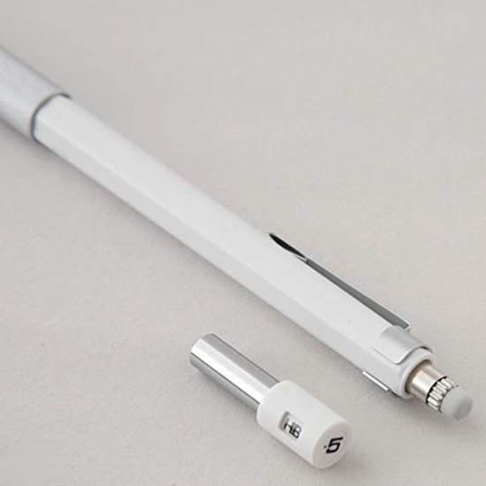 MUJI Low Center Gravity Mechanical Pencil White 119147mm Lead Diameter 0.5mm