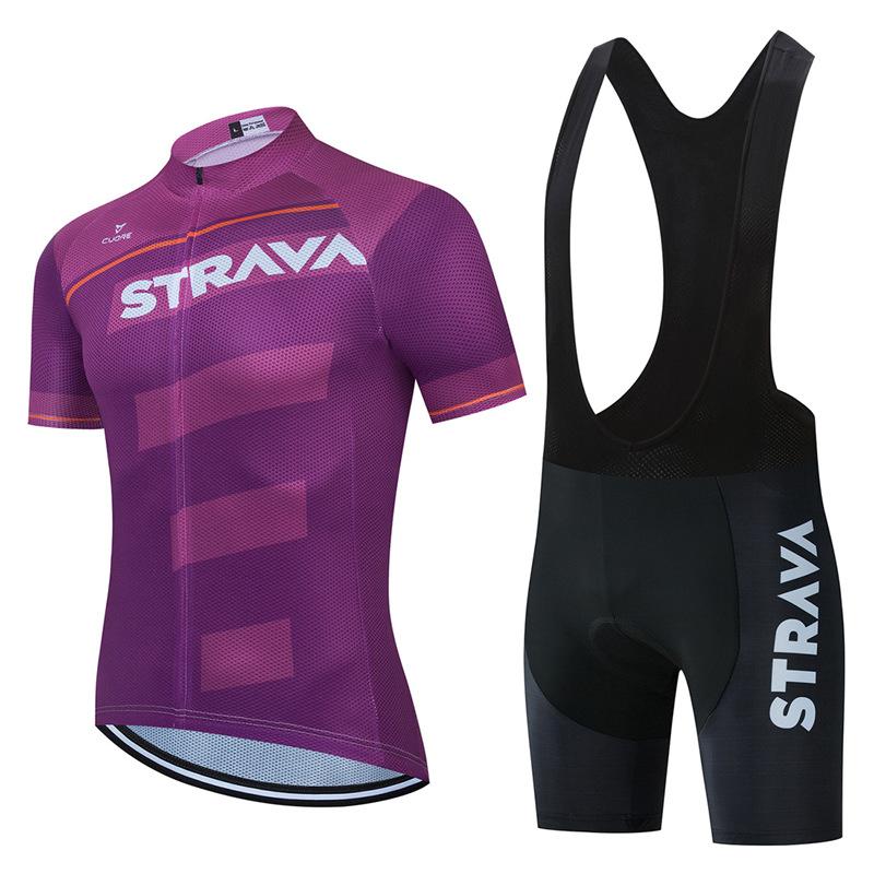 Summer Men's Cycling Clothes Cycling Clothes Breathable Short-sleeved Suits Elastic and Comfortable Mountain Bike Clothes.