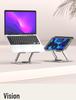 Adjustable Rotatable Metal Laptop Stand with Cooling and Height Adjustment Features