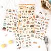 Journal GO 4pcs Fun of Life PET Journal Supplies Camping Farm Lovely Collage Journal Decor Creative Scrapbooking Diy Material