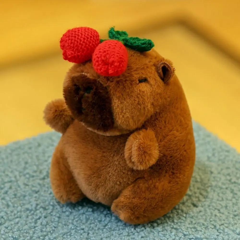 Kawaii Multicolor Capybara Doll Kapibala 10-13cm Water Dolphin Doll Birthday Gift Soft Plush Toy Car Couple