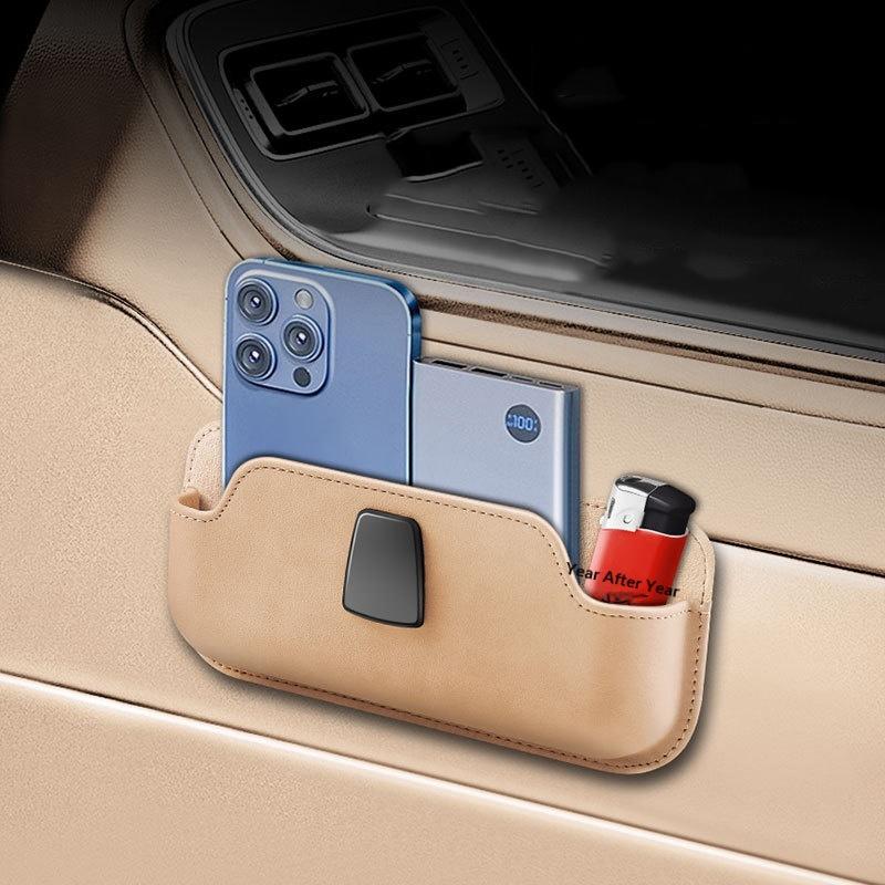 Sunglass Holder For Car, Multi-Functional Stick-On Glasses Storage Box, Seat Gap Organizer With Small Item Storage