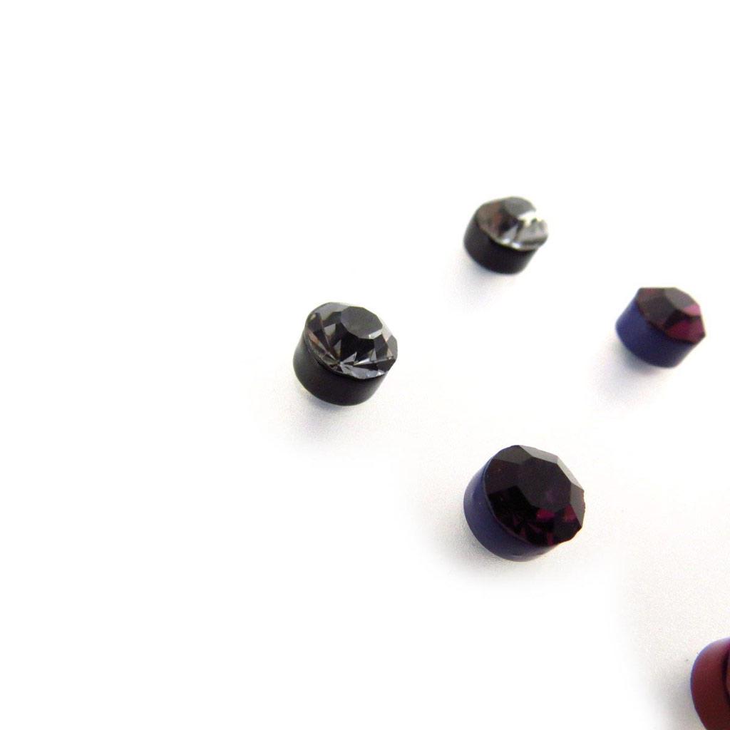 Les Trésors De Lily [J6252] - 4 Pairs of Tutti Frutti 'Crystal' Earrings