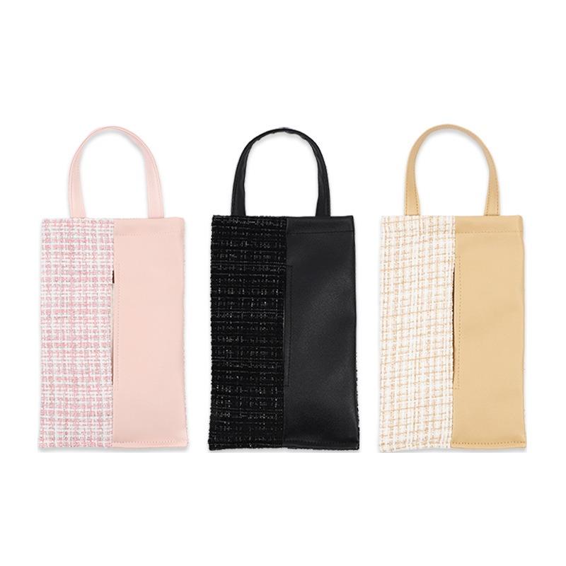 Luxury Elegant Small Fragrance Style Hanging Backseat Car Tissue Box
