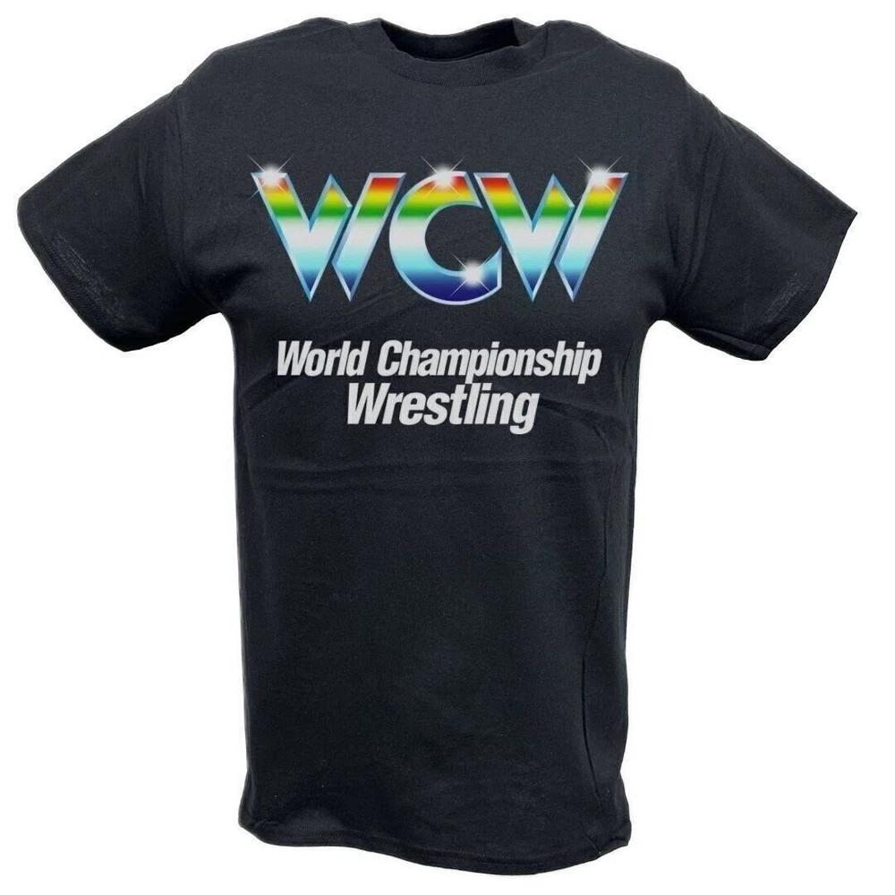 WCW Rainbow Logo World Championship Wrestling Tshirt S