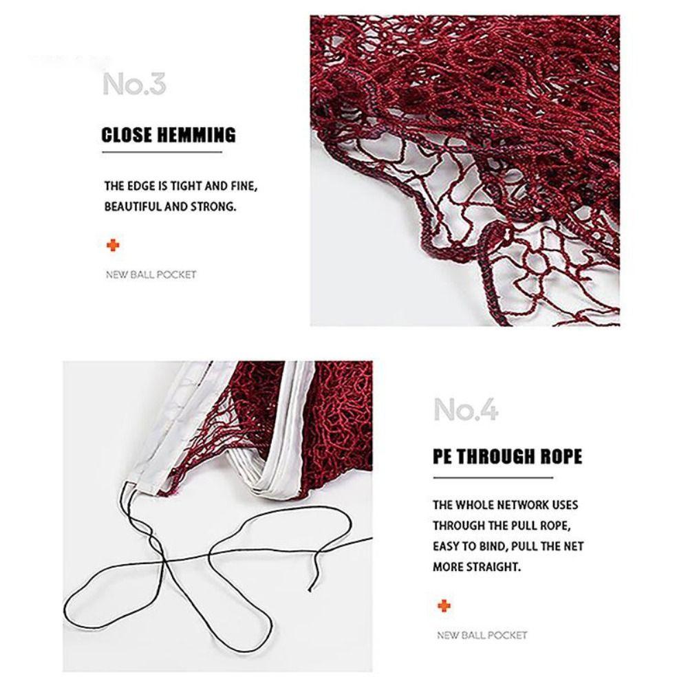 Easy Setup Badminton Net Standard Volleyball Net  for Sports Practice Entertainment Competition