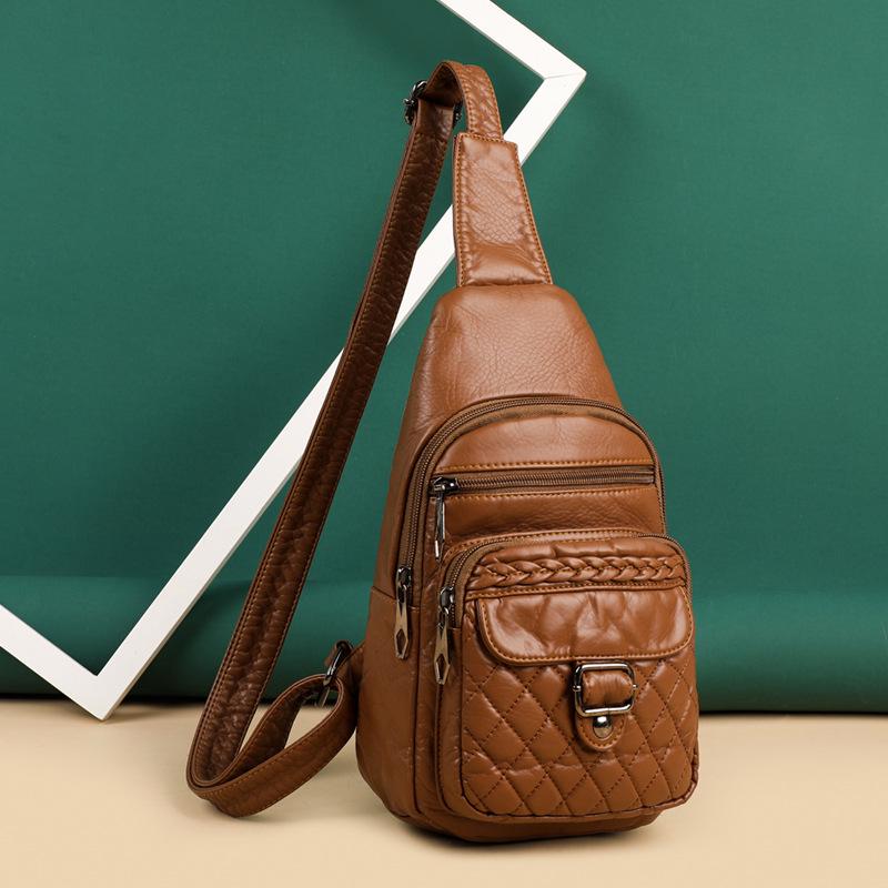 Trendy PU Leather Crossbody Bag: Versatile, Lightweight, Large Capacity Shoulder Bag for Women - Casual, Minimalist, Small Phone Carrier
