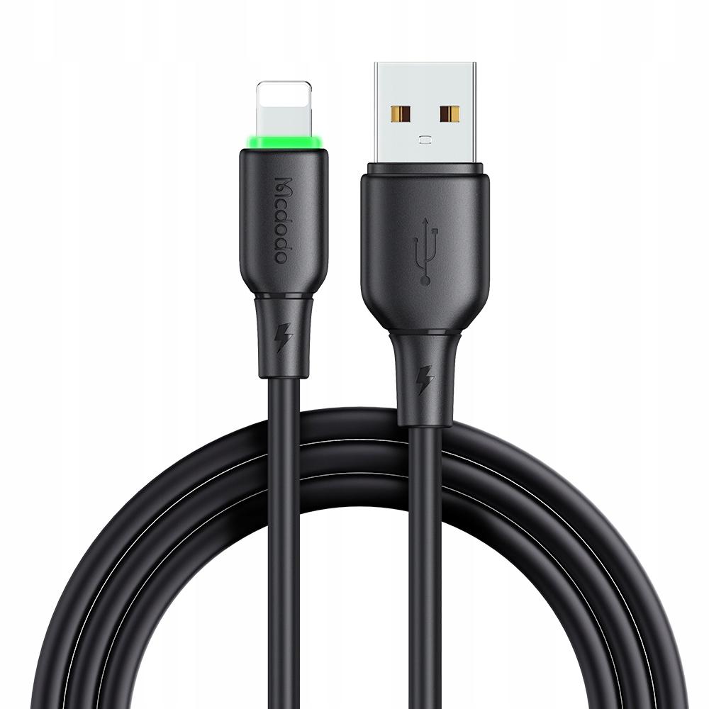 Mcdodo Charger Usb Lightning Fast Charging Cable For Iphone 1M Led Black