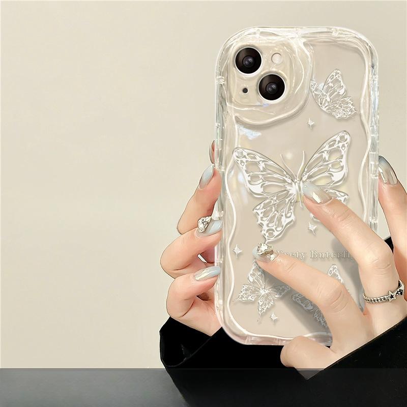 

Подходит для чехла для мобильного телефона Apple 15 IPhone 16/14promax Полностью закрывающий противоударный 11/12mini Женский 11 Прозрачный iPhone 11