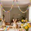 Easter Egg Easter Eggs Wreath Colorful Speckled Egg Easter Egg Garland 115/120/150/200cm DIY Craft Hanging Ornaments Party Favor