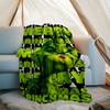 Grinch Theme Printed Blanket Perfect For Couch Bed Travel Outdoor Use Machine Washable Cozy Durable