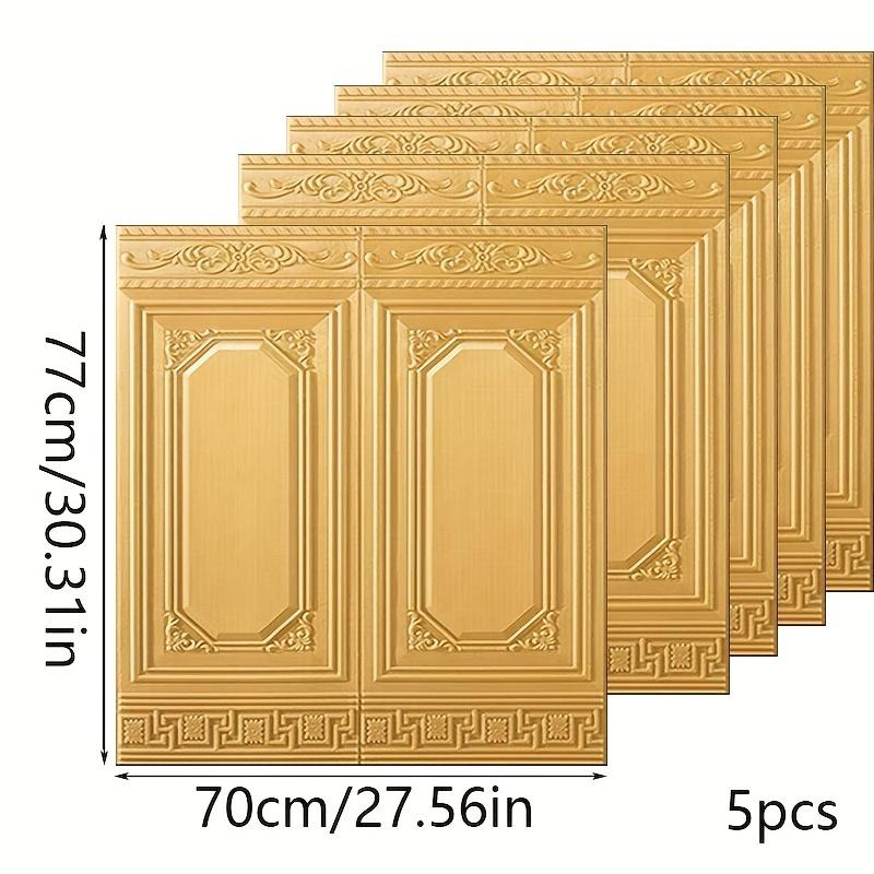 5/10pcs 3D Wall Tile Sticker Self-Adhesive Anti-Collision Sticker Waterproof Moisture-Proof Ceiling Sticker Easy To Stick and Peel