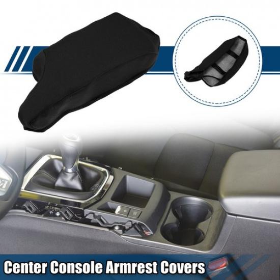 Car Center Console Armrest Covers for Mazda 3 2014-2017 Neoprene Fabric Black