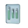 Nail Care Gift Set: Portable Tin Box with Clippers, Scissors, Tweezers, and Ear Spoon