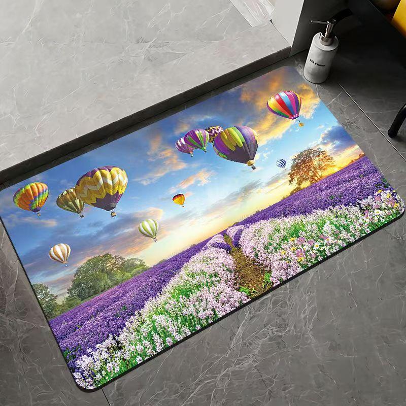 Bathroom absorbent diatom mud toilet  doormat toilet toilet floor mat toilet carpet