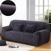 Warm 1-4 Seaters Thick Plush Recliner Sofa Covers Retro Sofa Cover Soft Solid Color Couch Slipcovers