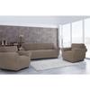 Light Taupe 3 Seater Sofa Cover + 2 Single Seater Armchair Covers - Homerokk