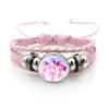 Anime Hand Bracelet Braided Leather Adjustable Wristband Cute Cosplay Accessories Birthday Gift for Kids Girls Fans 3 colors