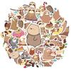 35pcs-50pcs Playful Sloth Stickers Colorful Animal Animal Stickers Stationery Stickers For DIY Phone Laptop Scrapbook Bike DIY