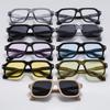  Oversized Women Sunglasses Vintage Gradient Black Blue Mirror Shades UV400 Men Fashion Sun Glasses